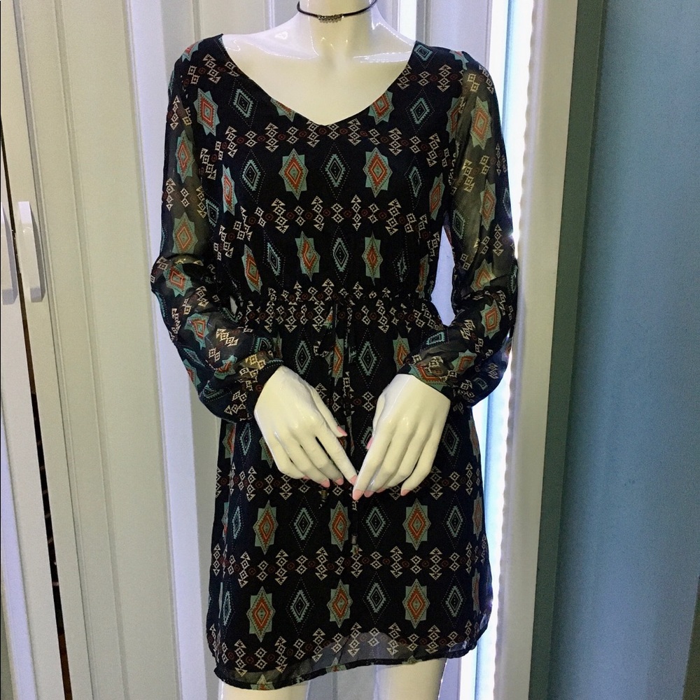 🖤🔸BLACK DRESS WITH PATTERN🔸🖤